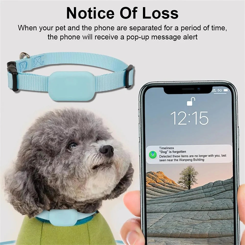 Waterproof GPS Pet Tracker with Adjustable Silicone Collar for Dogs and Cats