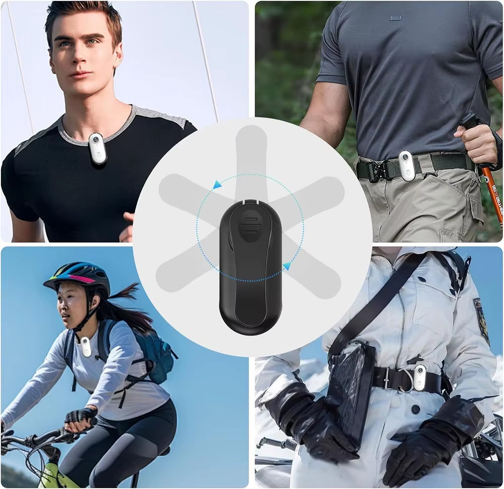 4K HD Mini Pet Collar Camera Wide Angle Lens 1080P FHD Portable Dog Cat Neck Camera Vlog Sport Action Body Wifi Video Recording